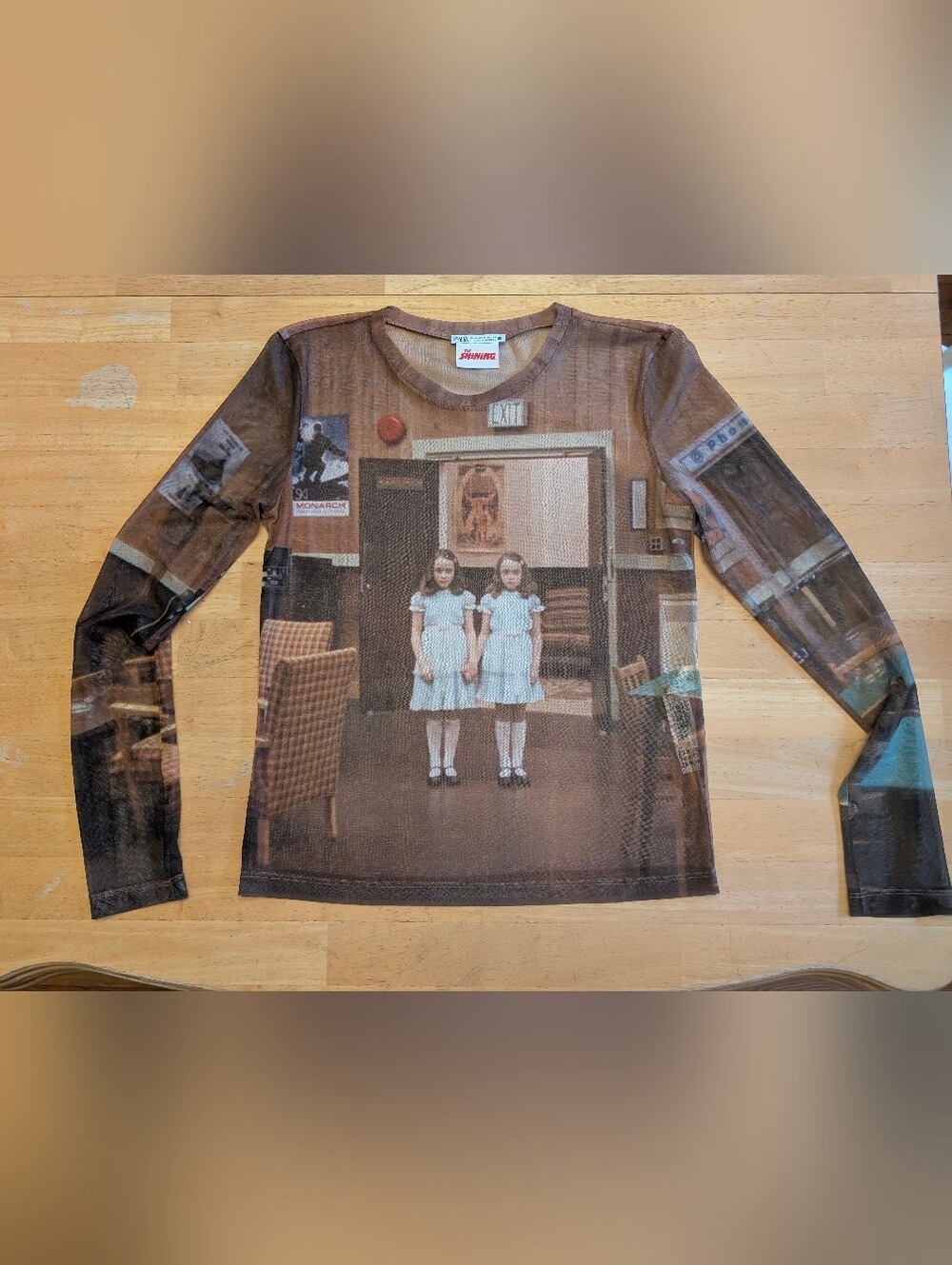 Zara x The Shining Grady Twins Mesh Top Size Medium